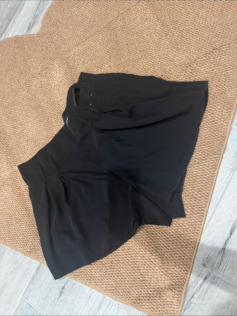 Express Black Pleated High-Waist Skort